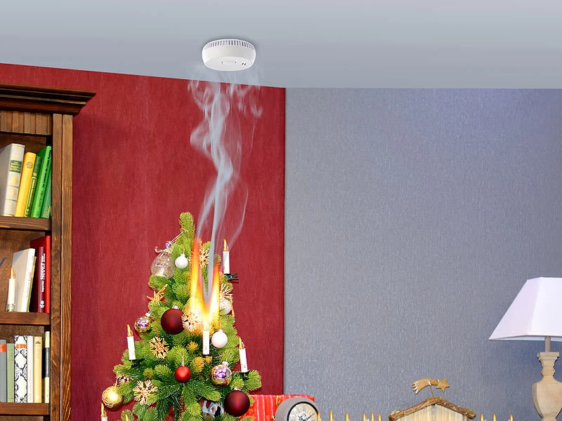 VisorTech Brandmelder:Fotoelektrischer Rauchwarnmelder RWM-100 V2, EN 14604, 10er-Set – Bild 3