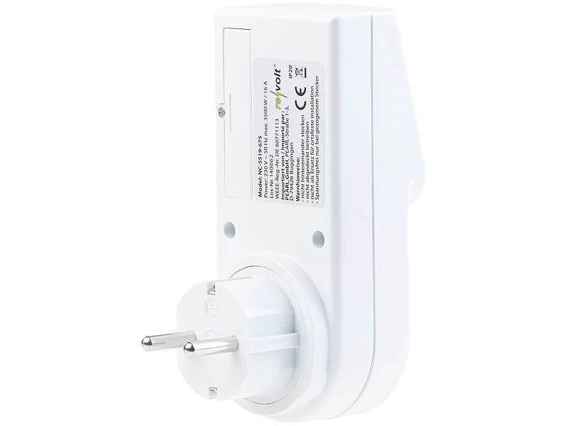 Revolt Schaltuhren:2er-Set Digitale Zeitschaltuhren Mit LCD-Display, Minutengenau, – Bild 4