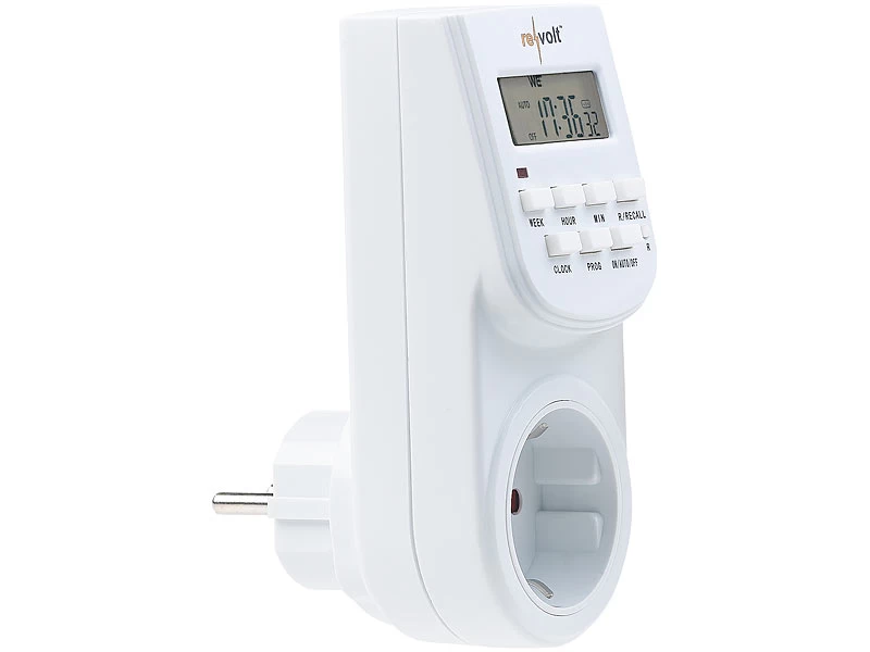 Revolt Schaltuhren:2er-Set Digitale Zeitschaltuhren Mit LCD-Display, Minutengenau, – Bild 3