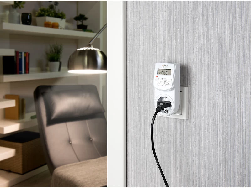 Revolt Schaltuhren:2er-Set Digitale Zeitschaltuhren Mit LCD-Display, Minutengenau, – Bild 5