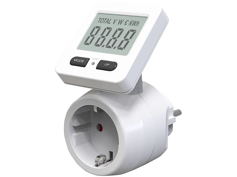 Revolt Energiemessgerät:Digitaler Energiekostenmesser Mit 180° Drehbarem Display, Bis 3.680 W – Bild 2