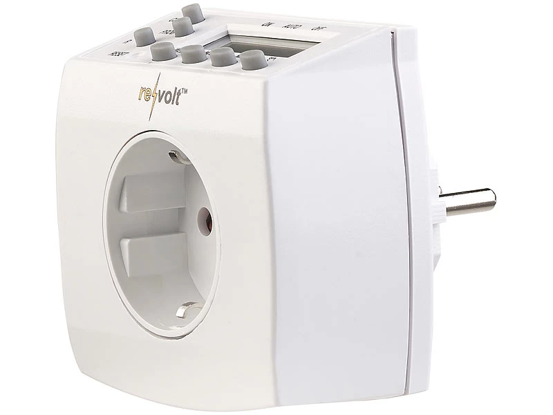 Revolt Zeitschaltuhr Fernseher:Kompakte Digitale Zeitschaltuhr Mit LCD-Display, Minutengenau – Bild 2