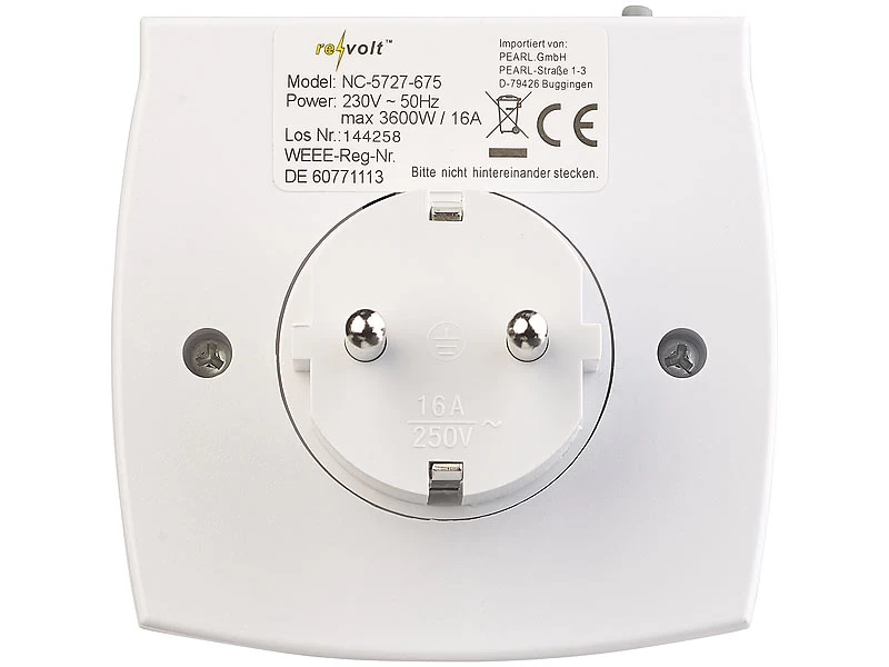 Revolt Zeitschaltuhr Fernseher:Kompakte Digitale Zeitschaltuhr Mit LCD-Display, Minutengenau – Bild 6