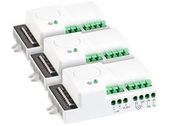 Revolt Radarmelder:3er-Set Bewegungsmelder Mit Mikrowellenradar Und Dimmer