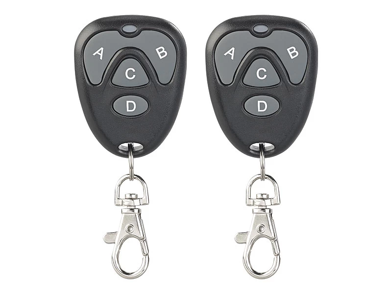 AGT Garagentor Fernbedienung:2 Lernfähige Universal-Funk-Handsender, 433,92 MHz, F. Garagentor Uvm.