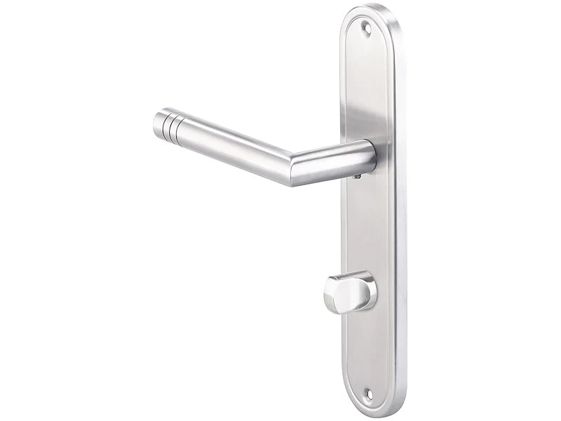 AGT Türklinken:Modernes Edelstahl-Türbeschlag-Set Für 3 Zimmertüren & 1 Bad-/WC-Tür – Bild 4