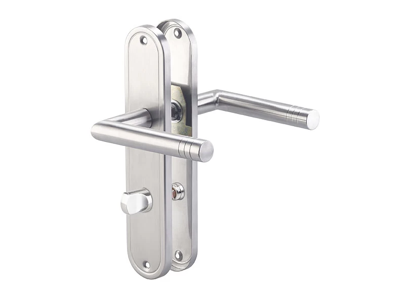 AGT Türklinken:Modernes Edelstahl-Türbeschlag-Set Für 3 Zimmertüren & 1 Bad-/WC-Tür – Bild 3