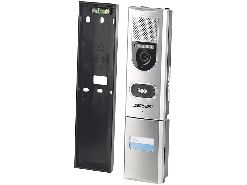 Somikon Türkamera:Funk-Türsprechanlage Mit Video-Übertragung; Türöffnungsfunktion; 135° – Bild 4