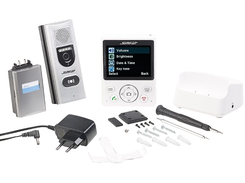 Somikon Türkamera:Funk-Türsprechanlage Mit Video-Übertragung; Türöffnungsfunktion; 135° – Bild 3