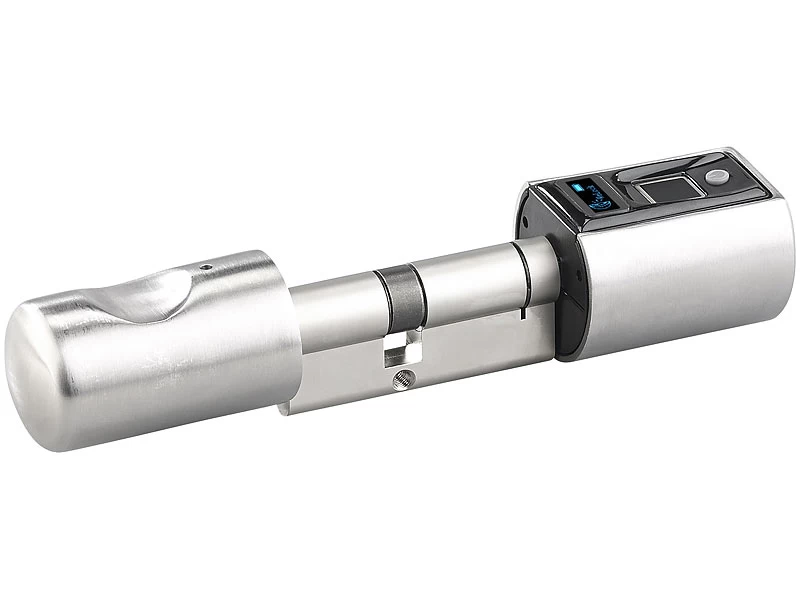VisorTech Fingerabdruck Schloss:Elektronischer Tür-Schließzylinder, Fingerabdruck, Transponder, IP44 – Bild 7