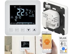 Revolt WLAN Raumthermostat:WLAN-Thermostat Für Fußbodenheizungen, Für Siri, Alexa & GA
