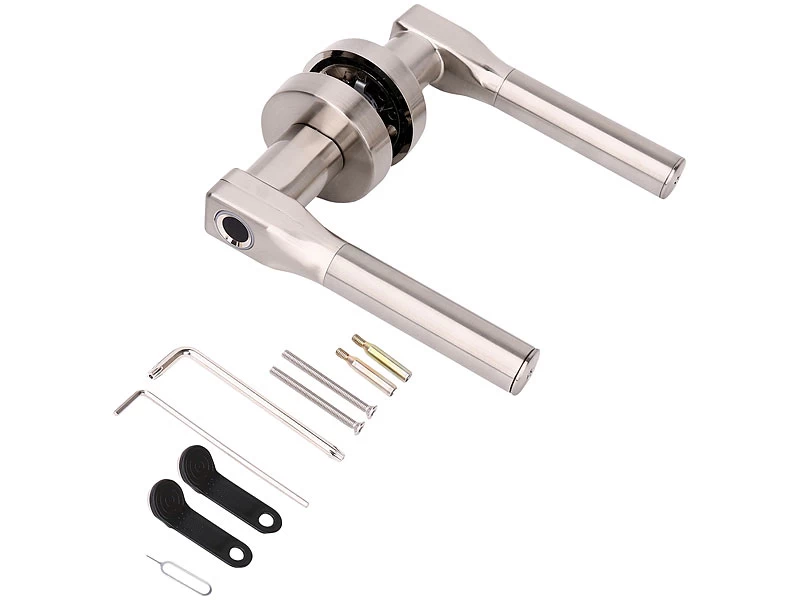 VisorTech Fingerprint Türklinke:Sicherheits-Türbeschlag, Fingerprint-Scanner, Versandrückläufer – Bild 12