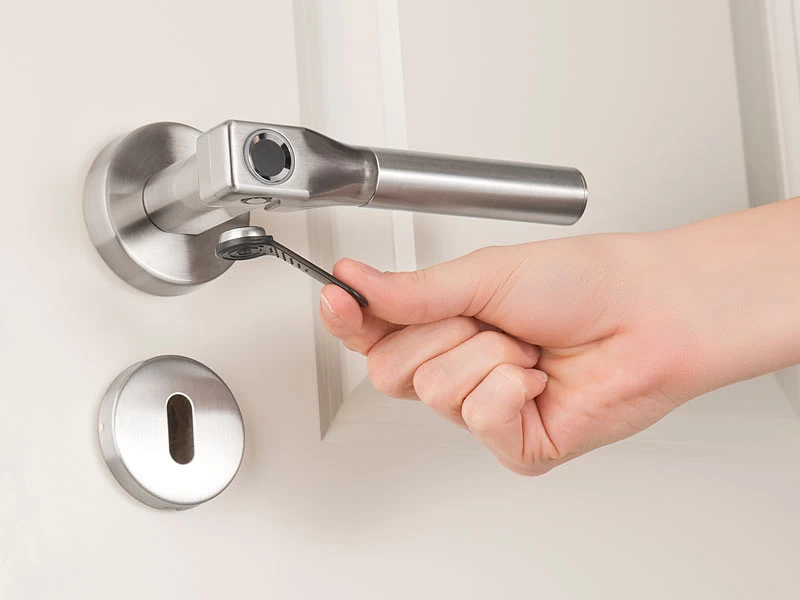 VisorTech Fingerprint Türklinke:Sicherheits-Türbeschlag, Fingerprint-Scanner, Versandrückläufer – Bild 7