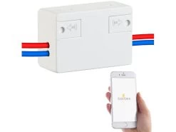 Luminea Home Control WiFi Schalter:WLAN-Schalter Für Licht & Co., Für Siri, Alexa & Google Assistant, 10A