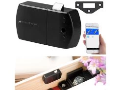 VisorTech Schubladenschloss:Automatisches Schubladen- & Schranktüren-Schloss Mit Bluetooth Und App