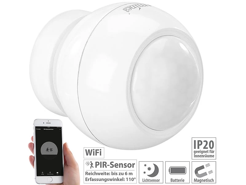 VisorTech PIR Bewegungsmelder:WLAN-Outdoor-Sirene Für ELESION,Akku, WLAN, 95 DB, PIR-Sensor, IP54 – Bild 7