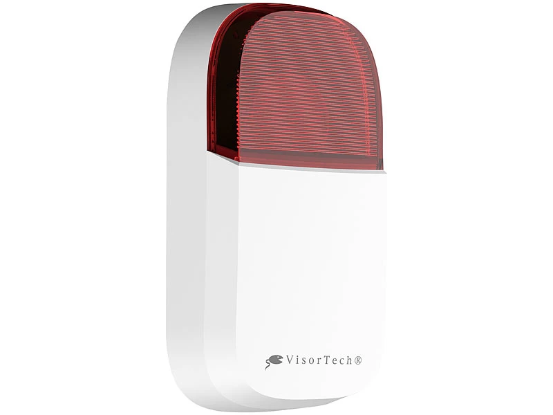 VisorTech Alarmsirene:WLAN-Outdoor-Sirene Mit Blinklicht Und 95 DB, IP54, ELESION-kompatibel – Bild 3