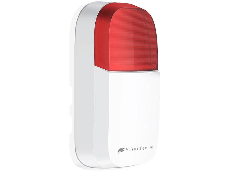 VisorTech Alarmsirene:WLAN-Outdoor-Sirene Mit Blinklicht Und 95 DB, IP54, ELESION-kompatibel – Bild 4