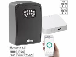 Xcase Schlüsseltresor Mit App:Mini-Schlüssel-Safe Mit App Und WLAN-Gateway Mit Bluetooth-Mesh, IP54