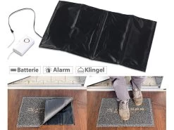 VisorTech Alarmtrittmatte:Batteriebetriebene Klingel-Trittmatte Mit Alarmfunktion