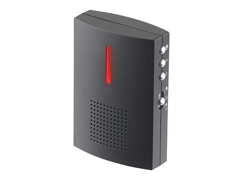 CASAcontrol Funkglocke:Kabellose Funk-Türklingel Mit 2 Empfängern (Licht & Ton), 100 M, IPX4 – Bild 12