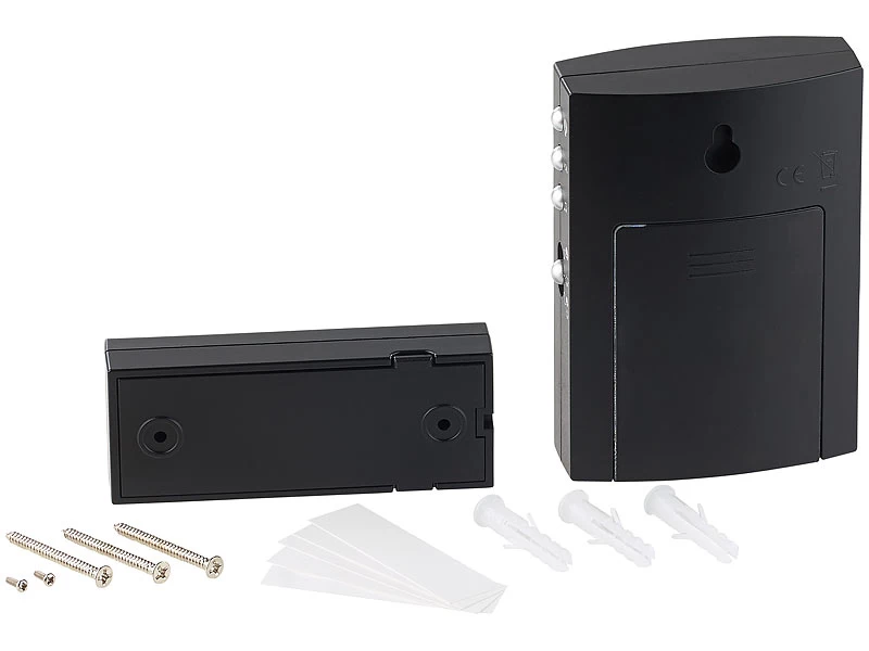 CASAcontrol Funkglocke:Kabellose Funk-Türklingel Mit 2 Empfängern (Licht & Ton), 100 M, IPX4 – Bild 6