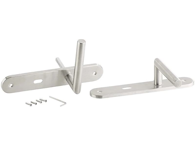 AGT Wechsel-Türklinken:Modernes Edelstahl-Türbeschlag-Set, 2 Türklinken Versandrückläufer – Bild 3