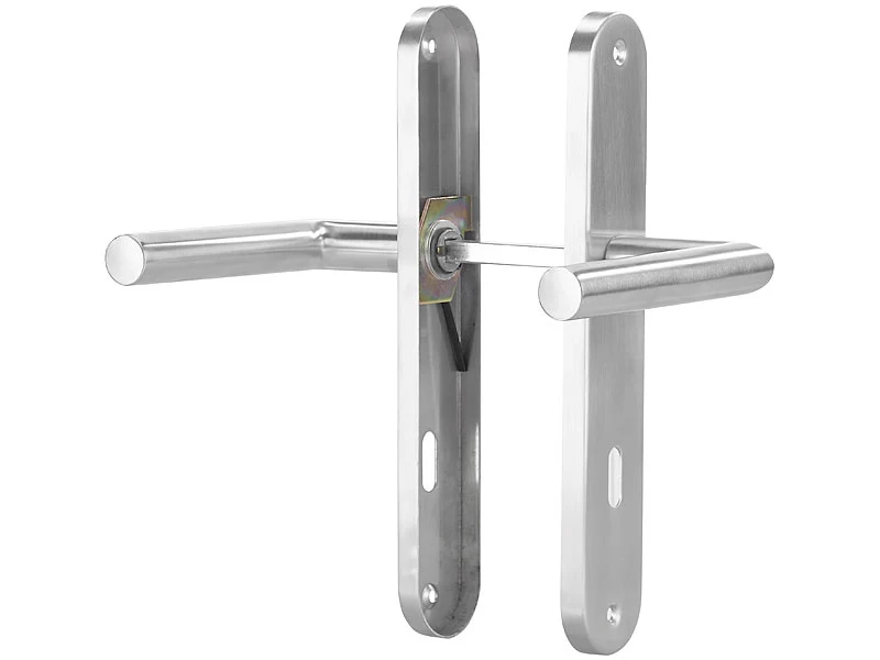 AGT Türklinken:Modernes Edelstahl-Türbeschlag-Set Für 3 Zimmertüren & 1 Bad-/WC-Tür – Bild 2