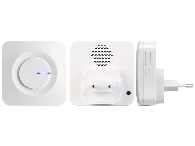 CASAcontrol Haustürklingel Ton:Batterielose Funk-Türklingel Mit Steckdosen-Empfänger, 36 Töne, IP44 – Bild 5