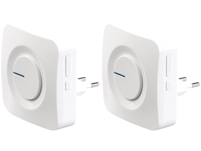 CASAcontrol Kinetische Klingel:Batterielose Funk-Türklingel, 2 Steckdosen-Empfänger, 36 Töne, IP44 – Bild 3