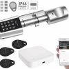 VisorTech ZigBee Schloss:Tür-Schließzylinder Mit Steuereinheit Für ZigBee Und Smart-Home-App