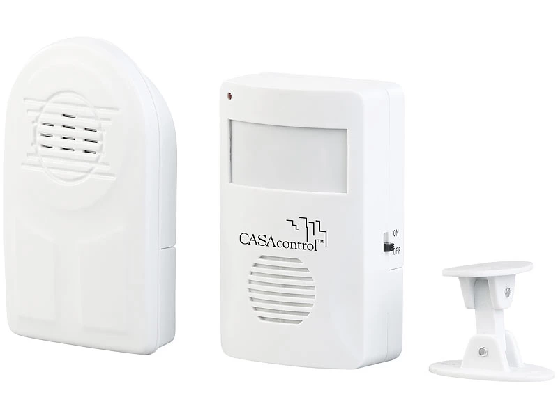 CASAcontrol Bewegungsmelder:Batterie-Funk-Durchgangsmelder, PIR-Bewegungssensor, Klingel-Funktion – Bild 3