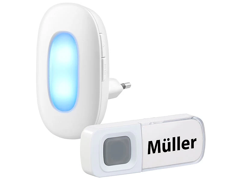 CASAcontrol Lichtklingel:Steckdosen-Funk-Klingel Mit Optischem Signal, 15 Melodien, 50 M, IP54 – Bild 2