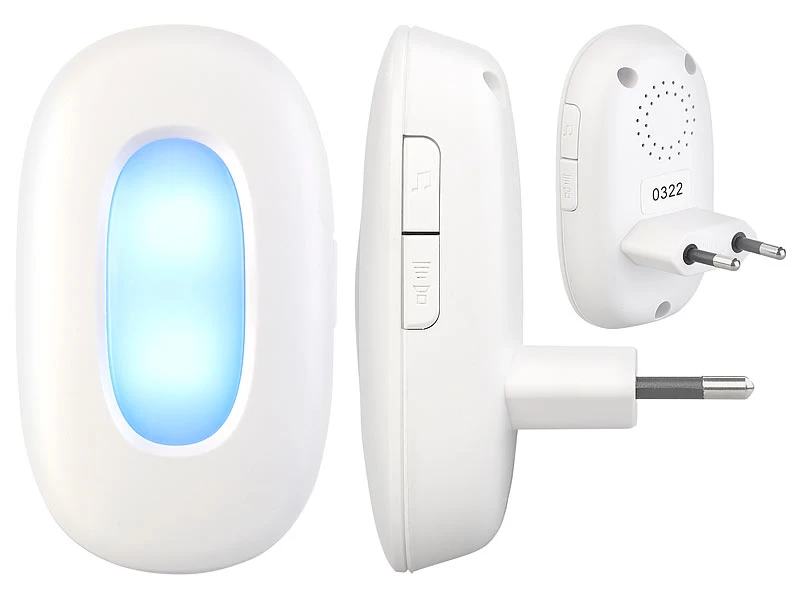 CASAcontrol Lichtklingel Funk:Steckdosen-Funk-Klingel Mit Optischem Signal & Zweitem Empfänger, IP54 – Bild 6