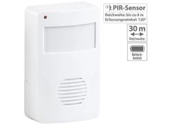 CASAcontrol Türgong Bewegungsmelder:Batterie-Durchgangsmelder Mit PIR-Bewegungssensor, 8 M, 120°