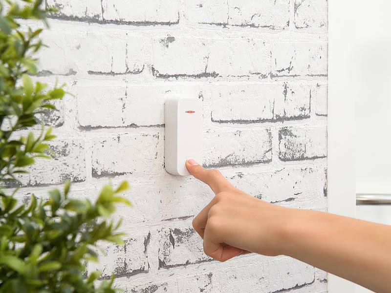 CASAcontrol Türklingel Mit Batterie:Batterie-Funkklingel Mit Kinetischem Funk-Taster, Licht & Ton – Bild 7