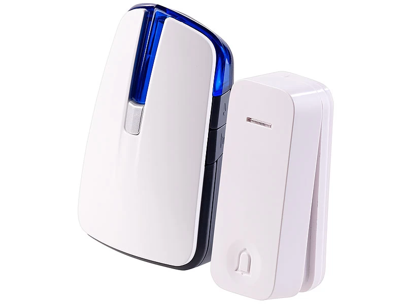 CASAcontrol Türklingel Mit Batterie:Batterie-Funkklingel Mit Kinetischem Funk-Taster, Licht & Ton – Bild 2