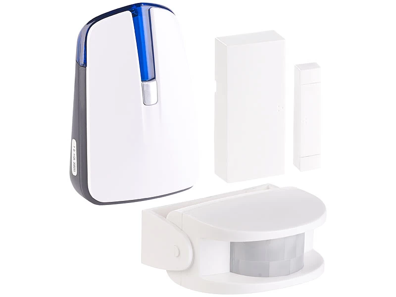 CASAcontrol Katzenklingel:Alarmset Mit Funk-Klingel, PIR-Bewegungsmelder & Tür-/Fensteralarm – Bild 2