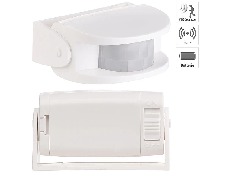 CASAcontrol Durchgangsmelder:Steckdosen-Funkklingel Mit PIR-Bewegungsmelder & Tür- & Fenster-Alarm – Bild 9