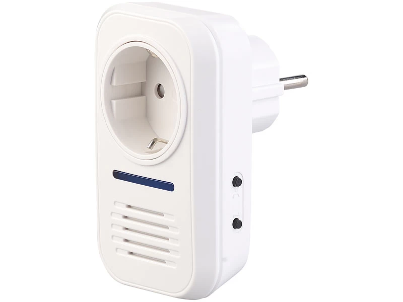 CASAcontrol Funk Türklingel:2 Steckdosen-Funkklingeln & Kinetischer Funk-Taster; 230-V-Steckdose – Bild 3