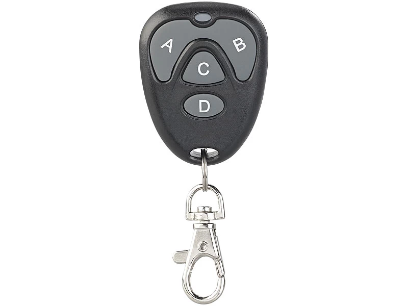 AGT Garagentorsender:Lernfähiger Universal-Funk-Handsender, 433,92 MHz, Für Garagentor Uvm. – Bild 2