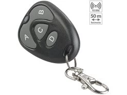 AGT Garagentorsender:Lernfähiger Universal-Funk-Handsender, 433,92 MHz, Für Garagentor Uvm.