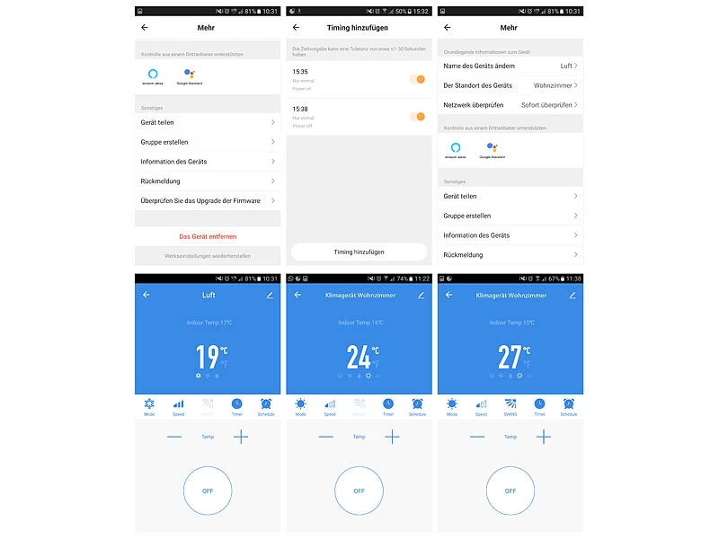 Sichler Klimaanlage App:Mobile Klimaanlage, 9.000 BTU/h, 2.600 Watt (Versandrückläufer) – Bild 10