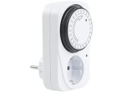 Revolt Zeitschaltuhr Analog:Mechanische Zeitschaltuhr, Tagesplaner, 15 Min., Kindersicherung