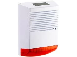 VisorTech Alarm Attrappe:Alarmsirenen Attrappe Mit Solar & Blinklicht, IP44