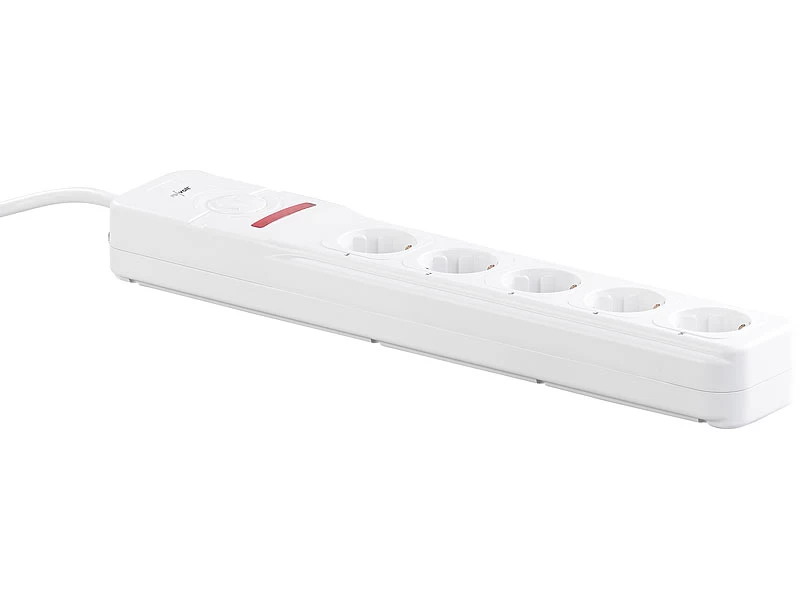 Revolt Funksteckdosenleiste:5-fach-Funk-Steckdosenleiste, Einzeln Schaltbar, Fernbedienung, 2300 W – Bild 4