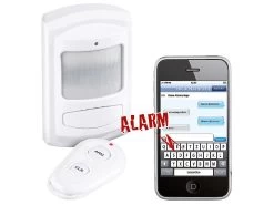 VisorTech Alarmanlage Simkarte:PIR-Bewegungsmelder Mit SIM-Karten-GSM-Funktion, Batteriebetrieb