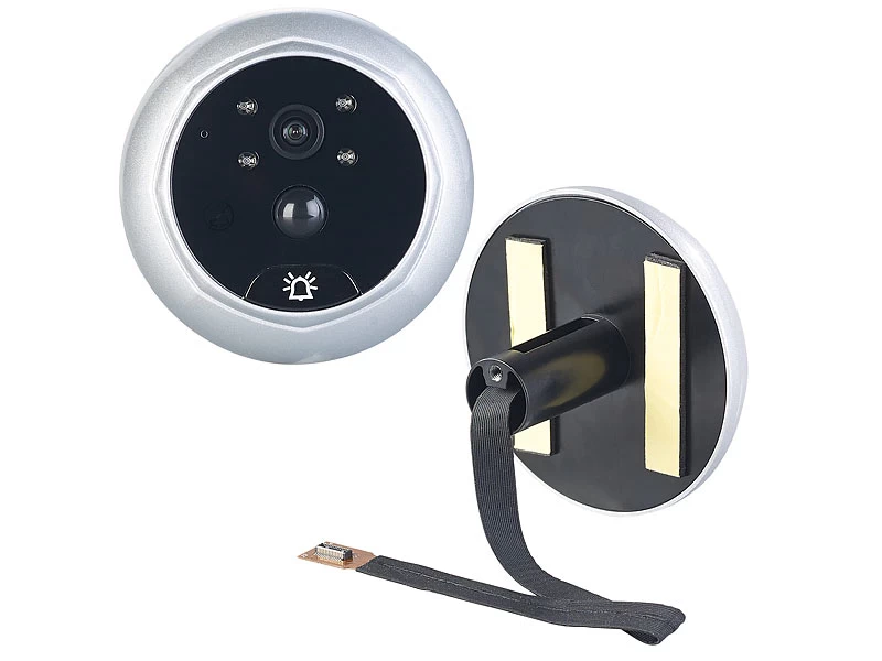 Somikon Digitale Türspion-Kamera Mit 8,9-cm-Display, PIR, Aufnahme, Nachtsicht – Bild 5