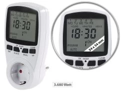 Revolt Schaltzeituhr:Digitale Zeitschaltuhr Mit XXL-Display Und Minutengenauer Schaltung