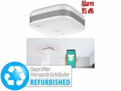 VisorTech Rauchmelder WLAN, App:Kompakter WLAN-Design-Rauchmelder Versandrückläufer
